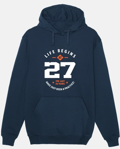 Hoodie 27 Years Old Gift - 27th Birthday Gift