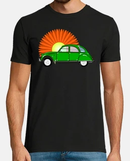 2 caballos citroen verdes
