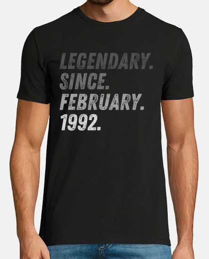 T-shirt 30° compleanno 30 anni nati nel 1992