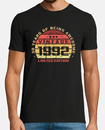 T-shirt 30° compleanno 30 anni nati nel 1992