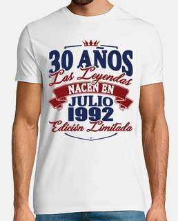 30 años - nacen en julio de 1992