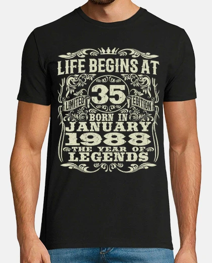 T-shirt 35 anni - gennaio 1988