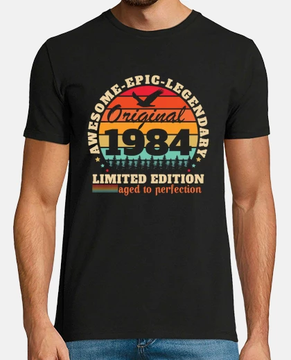T-shirt 40 anni 1984 compleanno vintage retrò