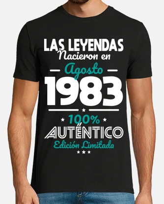 Playera 40 anos leyendas agosto 1983 laTostadora Mexico