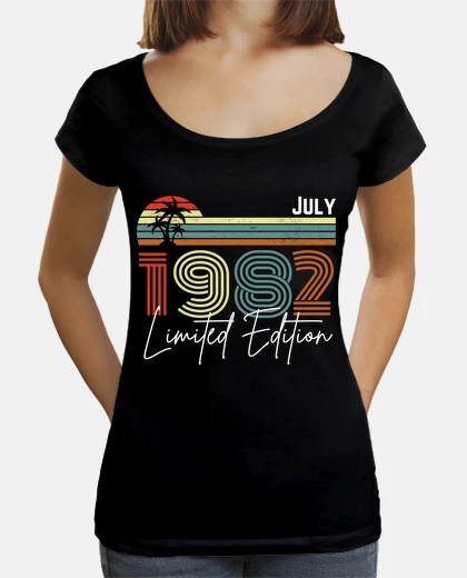 Camiseta 40 años julio 1982 vintage limitada