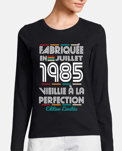 Tee-shirt 40 Ans Fabriquee En Juillet 1985