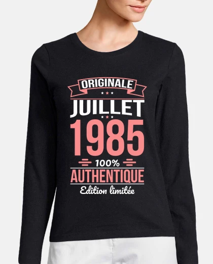 Tee-shirt 40 Ans Originale Juillet 1985 Cadeau