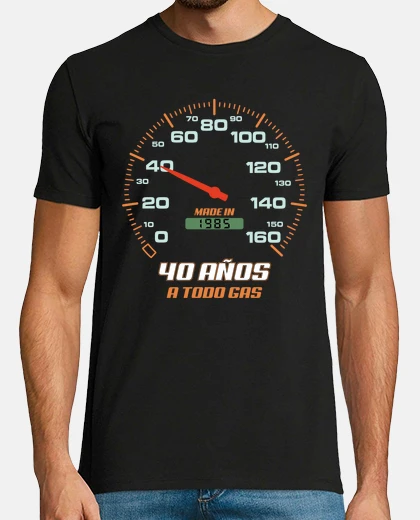 T-shirt 40° compleanno 40 anni compiuti nel 1985 corse automobilistiche