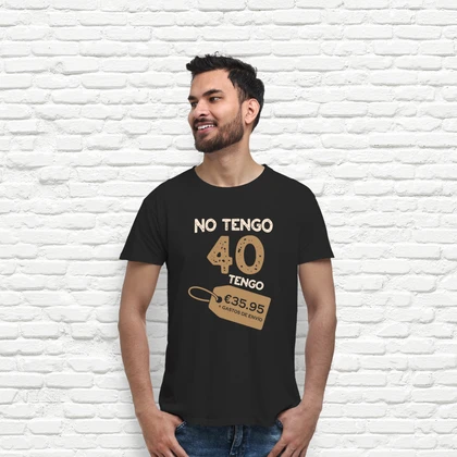 40 Años Camisetas Personalizadas De Cumpleaños Para Hombre Feliz
