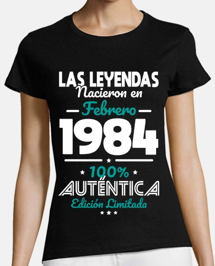 T-shirt 40 years legends were born February 198