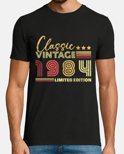 T-shirt 40 years vintage retro 1984 birthday