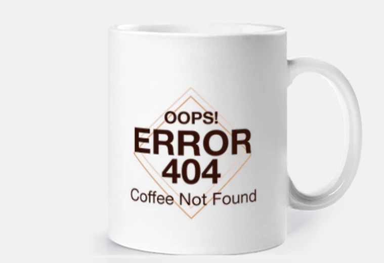 Mug 404 coffee not trouvé erreur
