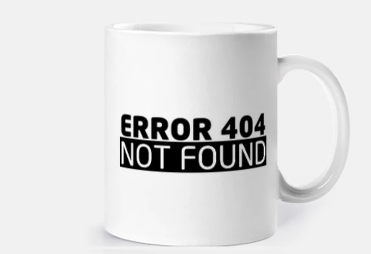 Mug 404 erreur de connaisseur