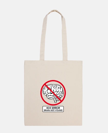 Sac 404 error cerveau not found tote bag
