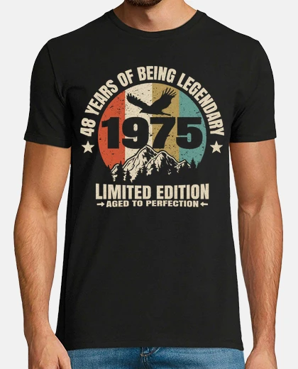 T-shirt 48 anni - legend dal 1975