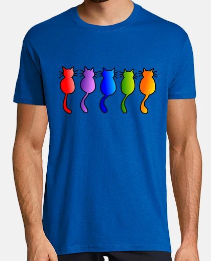 T-shirt 5 gatti di fila