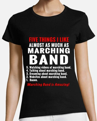 5 Things About Marching Band Funny Tee Shirt 5 Things About Marching Band Funny Tee Shirt