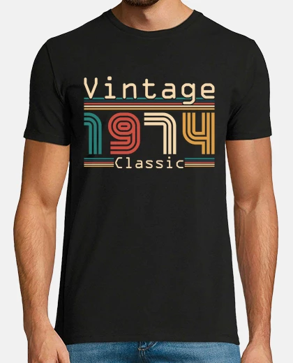 Camiseta 50 años 1974 vintage cumpleaños retro