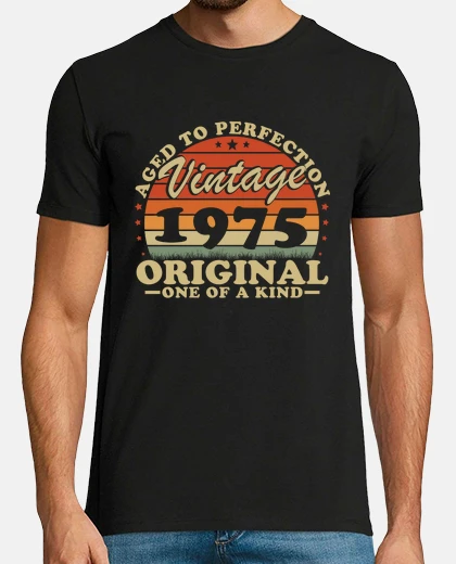 Camiseta 50 años 1975 vintage aniversario retro