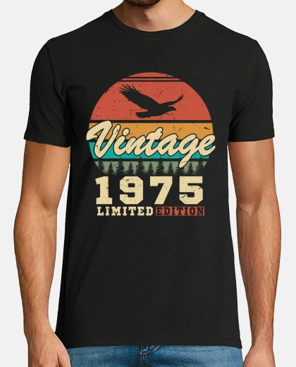 Camiseta 50 años 1975 vintage aniversario retro