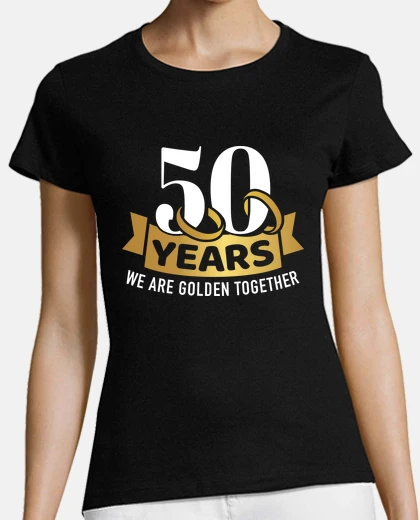 Tee-shirt 50 ans anniversaire de mariage doré