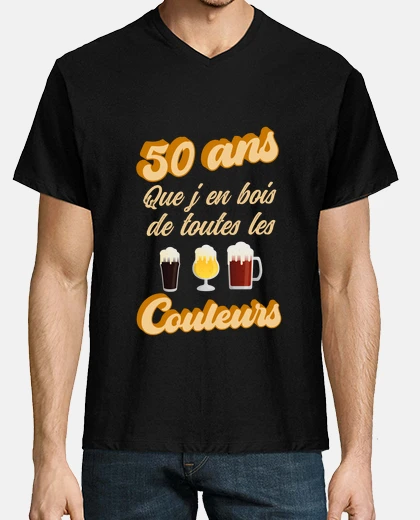 Tee-shirt 50 Ans Jen Bois De Toutes les Couleurs