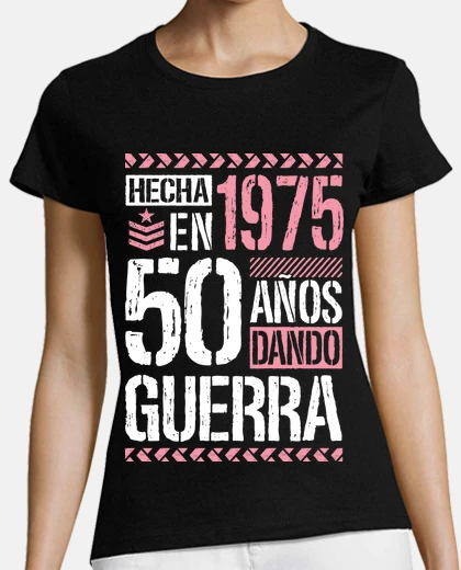 T-shirt 50° compleanno realizzato nel 1975 50 anni di regalo di guerra