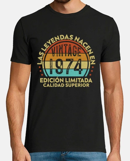 Camiseta 50 Cumpleaños 50 Años Vintage 1974
