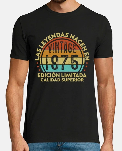 Camiseta 50 Cumpleaños 50 Años Vintage 1975