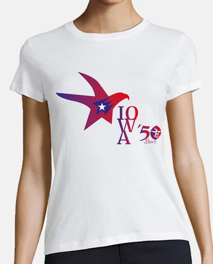 Tee-shirt 50 étoiles iowa shirt Ameri can