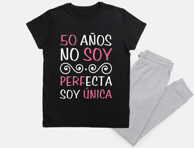 Pajama 50 years i am not perfect i am unique 1