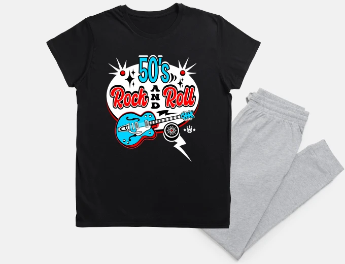 Pyjama 50s rockabilly music rock and roll retro vintage