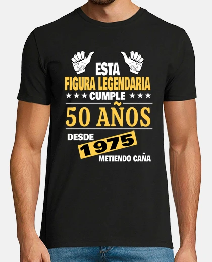 T-shirt 50th birthday gifts years born in 1975