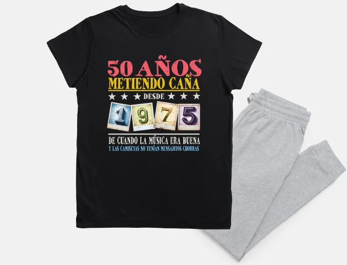 Pyjama 50th years vintage 1975 retro