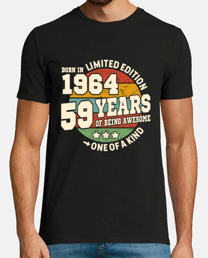 T-shirt 59 anni - compleanno 1964