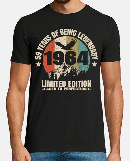 T-shirt 59 anni - legend dal 1964