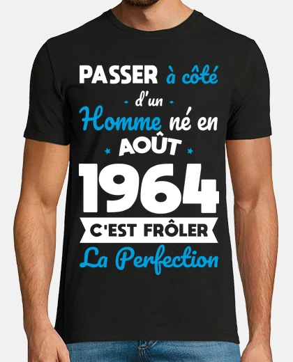 T-shirt 60 anni di perfezione nella spazzolatur