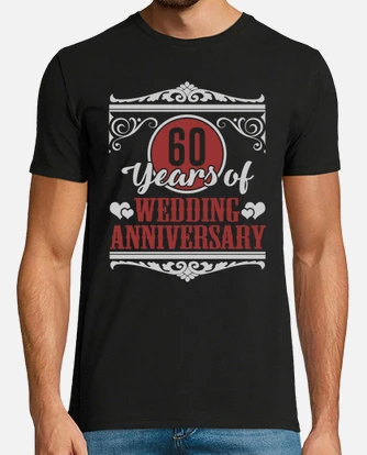 Camiseta 60 anos de aniversario de boda laTostadora