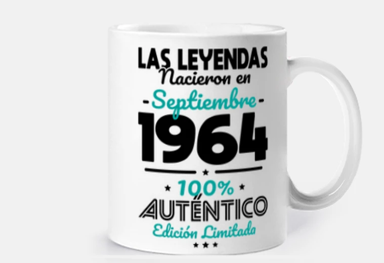 Taza 60 Anos Leyendas Septiembre 1964
