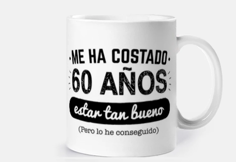 Taza 60 Años Para Estar Tan Bueno v2 (Fondo 