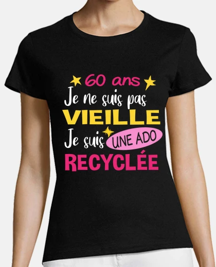 Tee-shirt 60 ans anniversaire mamie. Fête des Mères