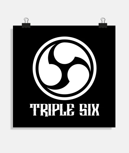 Poster 666 trip le sei e source (bianco)