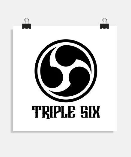 Poster 666 trip le sei e source (nero)