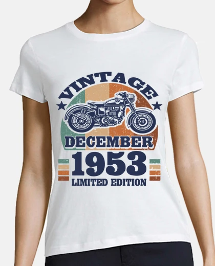 T-shirt 70 anni - compleanno dicembre 1953