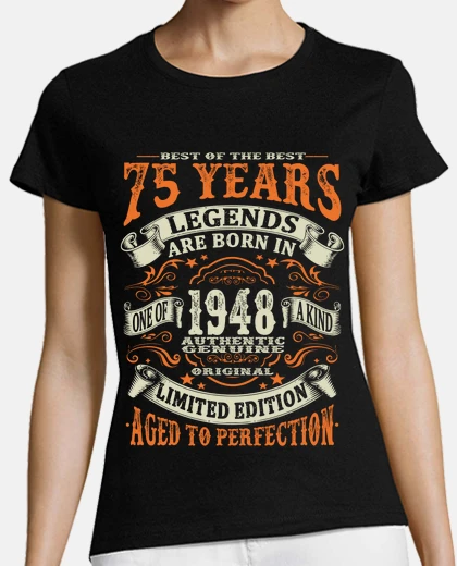 Tee-shirt 75 ans - 1948