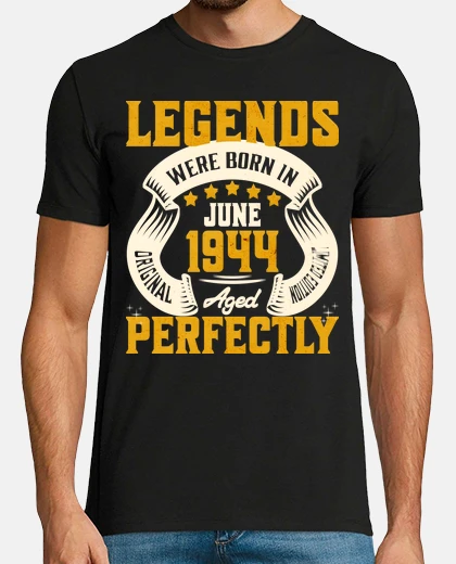 T-shirt 80 Anni Compleanno Giugno Annata 1944