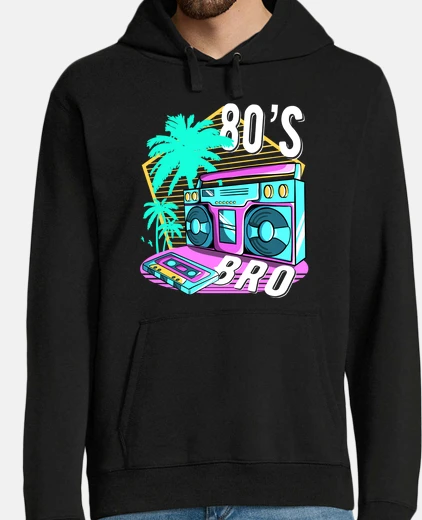 Felpa 80s Bro Retro Vintage I Love 80s Disco
