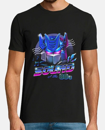 T-shirt 80s camicia da uomo del suono