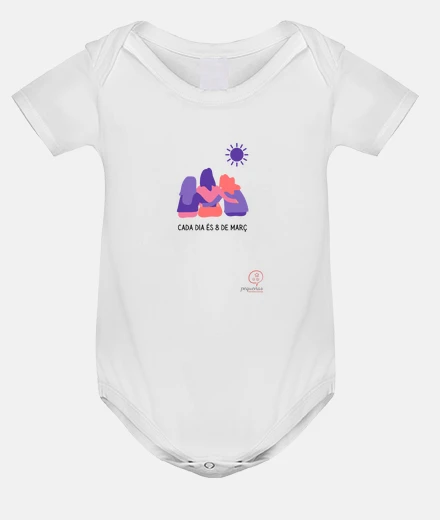Kids 8m - baby bodysuit, catalan white