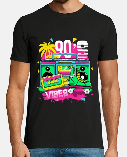 Camiseta 90s vibes 1990s noventa cinta de casete